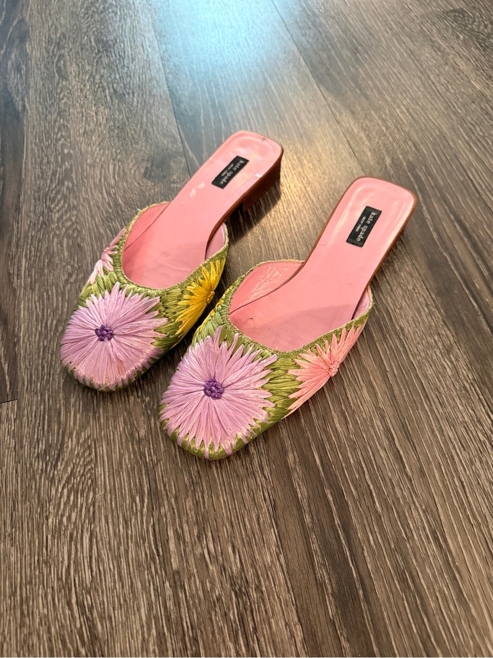 Kate Spade Vintage Floral Straw Mules - Picture 3 of 8